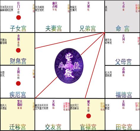 紫微斗數 十二宮|紫微斗數之命盤十二宮